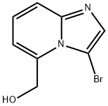 IMidazo[1,2-a]pyridine-5-Methanol, 3-broMo- Struktur