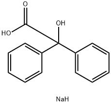 Benzeneacetic acid, a-hydroxy-a-phenyl-, MonosodiuM salt Structure