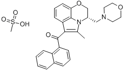 WIN-55212-3メシラート 化学構造式