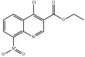 8-硝基-4-氯喹啉-3-羧酸乙酯,131548-98-6,结构式