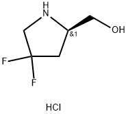 [(2R)-4,4-difluoropyrrolidin-2-yl]methanol hydrochloride, 1315593-71-5, 结构式