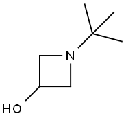 N-叔丁基-3-羟基氮杂环丁烷,13156-04-2,结构式