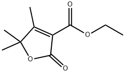 4,5,5-TRIMETHYL-2-OXO-2,5-DIHYDRO-FURAN-3-CARBOXYLIC ACID ETHYL ESTER 结构式