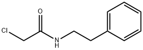 2-クロロ-N-(2-フェニルエチル)アセトアミド 化学構造式