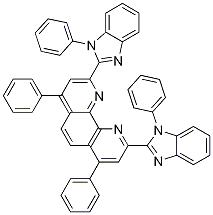 4,7-二苯基-2,9-双(1-苯基-1H-苯并咪唑-2-基)-1,10-菲啉, 1315609-59-6, 结构式