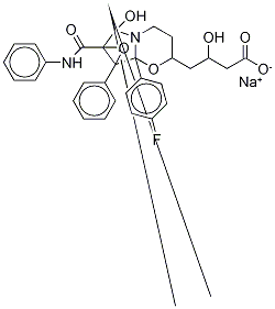 アトルバスタチン環状(フルオロフェニル)ナトリウム塩不純物 化学構造式