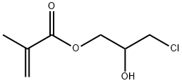 メタクリル酸3-クロロ-2-ヒドロキシプロピル 化学構造式