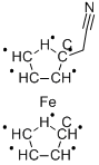フエロセンアセトニトリル 化学構造式