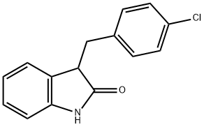 3-(4-chlorobenzyl)-1,3-dihydroindol-2-one Struktur