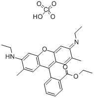若丹明6G高氯酸盐,13161-28-9,结构式