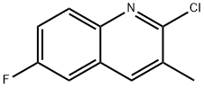 2-CHLORO-6-FLUORO-3-METHYLQUINOLINE Structure