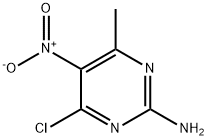 4-chloro-6-methyl-5-nitro-pyrimidin-2-amine 化学構造式