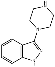 1H-Indazole, 3-(1-piperazinyl)- Structure