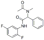 Benzeneacetamide, alpha-(acetylmethylamino)-N-(2,5-difluorophenyl)- (9CI) Structure