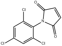 N-(2,4,6-トリクロロフェニル)マレイミド 化学構造式