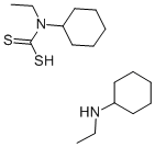 CYCLOHEXYLETHYLDITHIOCARBAMIC ACID N-CYCLOHEXYLETHYLAMMONIUM SALT 结构式