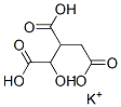 Potassium isocitrate, monobasic Structure
