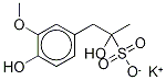 α,4-Dihydroxy-3-methoxy-α-methyl-benzeneethanesulfonic Acid Potassium Salt Structure