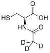 N-Acetyl-d3-L-cysteine 化学構造式