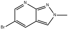 5-BROMO-2-METHYLPYRAZOLO[3,4-B]PYRIDINE, 1316852-65-9, 结构式