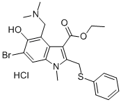盐酸阿比朵尔, 131707-23-8, 结构式