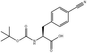 (S)-N-Boc-4-Cyanophenylalanine Structure