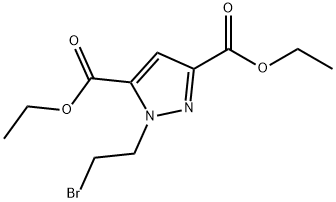 DIETHYL 1-(2-BROMO-ETHYL)-1H-PYRAZOLE-3,5-DICARBOXYLIC ACID Structure
