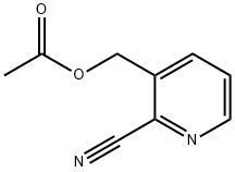 3-乙酰氧基甲基-2-氰基吡啶, 131747-36-9, 结构式