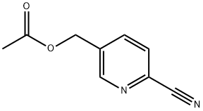 ACETIC ACID 6-CYANO-PYRIDIN-3-YLMETHYL ESTER Structure