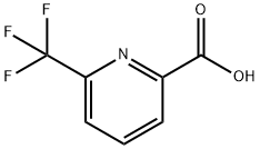 6-(トリフルオロメチル)-2-ピリジンカルボン酸 化学構造式