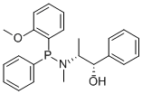 (SP)-(-)-N-METHYL-N-[(1R,2S)-(2-HYDROXY-1-METHYL-2-PHENYL)ETHYL]AMINO-O-ANIYSYLPHENYLPHOSPHINE 结构式
