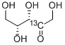 D-[2-13C]キシルウロース 化学構造式