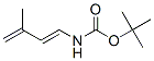 Carbamic acid, (3-methyl-1,3-butadienyl)-, 1,1-dimethylethyl ester, (E)- (9CI) Struktur