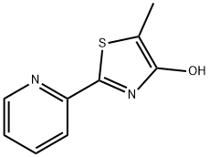 5-メチル-2-(2-ピリジニル)-1,3-チアゾール-4-オール 化学構造式