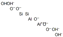 Dialuminum disilicon pentaoxide tetrahydroxide Struktur