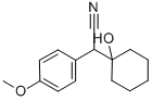 1-(Hydroxycyclohexyl)-(4-methoxyphenyl)acetonitrile Struktur
