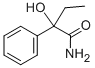 2-hydroxy-2-phenylbutyramide Structure