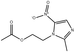 Metronidazole Acetate Struktur