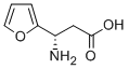 (S)-3-アミノ-3-(フラン-2-イル)プロパン酸 化学構造式