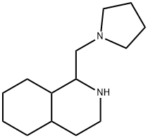 1-PYRROLIDIN-1-YLMETHYL-DECAHYDRO-ISOQUINOLINE
 Structure