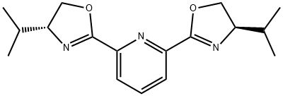 (R,R)-2,6-ビス(4-イソプロピル-2-オキサゾリン-2-イル)ピリジン 化学構造式