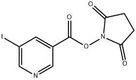 N-succinimidyl-5-iodo-3-pyridinecarboxylic acid Structure