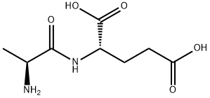 N-L-アラニル-L-グルタミン酸 化学構造式