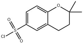 2,2-ジメチル-6-クロマンスルホニルクロリド 化学構造式