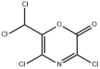 2H-1,4-Oxazin-2-one,  3,5-dichloro-6-(dichloromethyl)- Structure