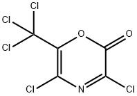 2H-1,4-Oxazin-2-one,  3,5-dichloro-6-(trichloromethyl)- Structure