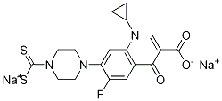 3-Quinolinecarboxylic acid, 1-cyclopropyl-7-[4-(dithiocarboxy)-1-piperazinyl]-6-fluoro-1,4-dihydro-4-oxo-, disodiuM salt (9CI)|