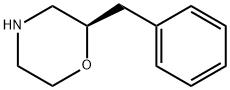(2R)-2-ベンジルモルホリン 化学構造式