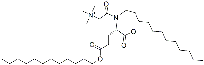 didodecyl N-(alpha-trimethylammonioacetyl)glutamate Structure