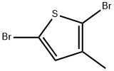 2,5-ジブロモ-3-メチルチオフェン 化学構造式